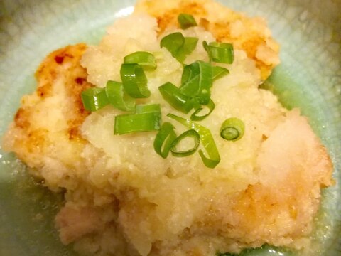 【ヘルシー】おから入り鶏つくねのみぞれ煮